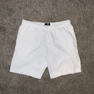 Men’s White H&M Cotton Jogger Shorts Medium